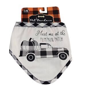 Woof Pet Bandana, Meet me at the pumpkin patch, NWT, L/XL